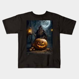 halloween pumpkin Kids T-Shirt